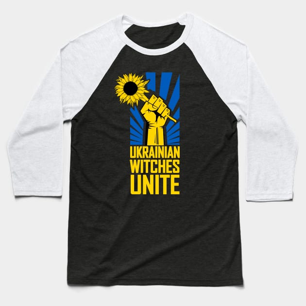 Ukraine Sunflower Baseball T-Shirt by chjannet